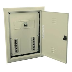 Quadro De Embutir Sem Barramento 24 Disjuntores 150A Bege Universal Cemar
